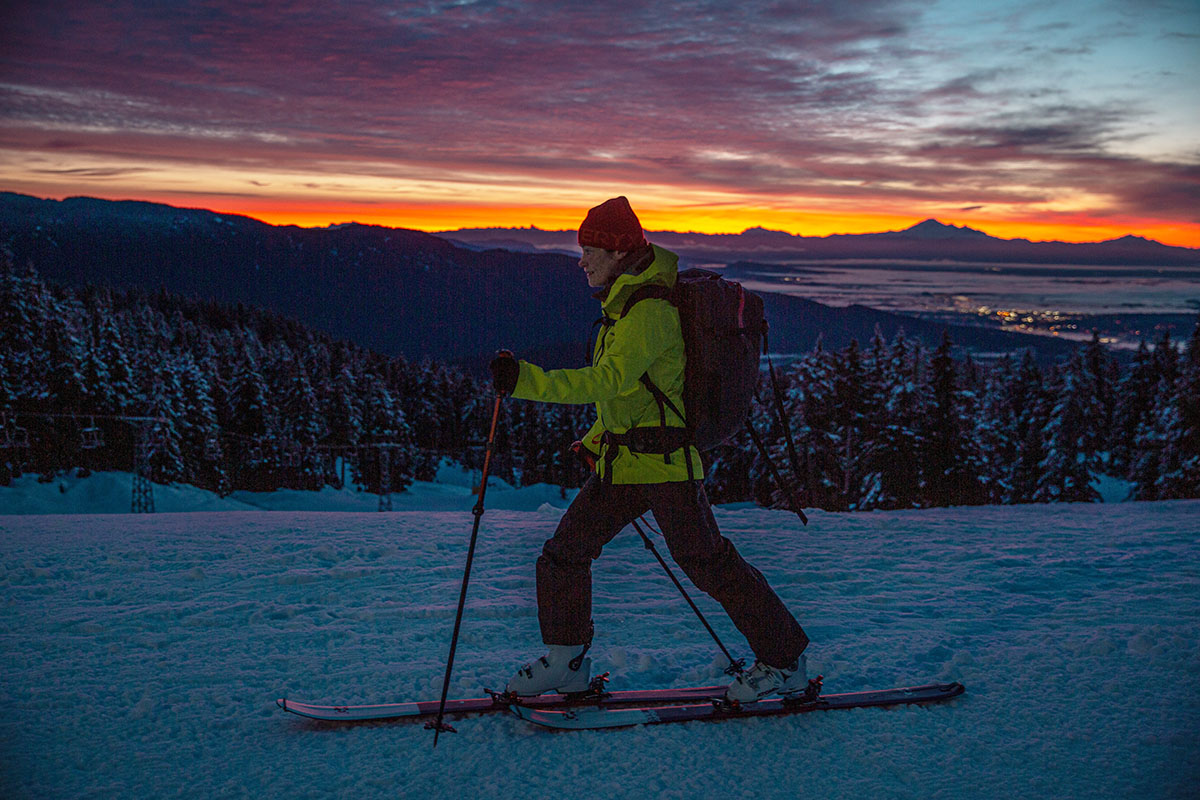 Patagonia SnowDrifter ski jacket (sunset tour)